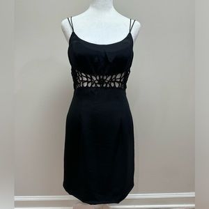 Vintage Cache (Gold label) 90s Black Dress